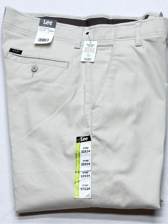 Lee Other - Lee Extreme Motion Pants Men’s 32x34 City Beige Regular Fit Straight Leg Stretch